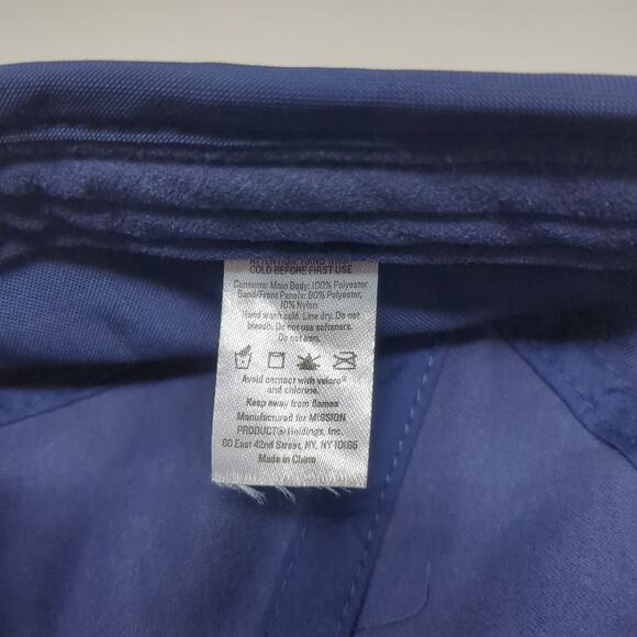 Mission Strapback Baseball Hat Blue One Size Adjustable Embroidered - Picture 9 of 9